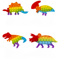 Dinosaur Sensory Pop Fidget Toy Set for Kids