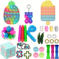 100pcs Random Fidget Toys Surprise Bag Antistress Relief Kids Christmas Gift