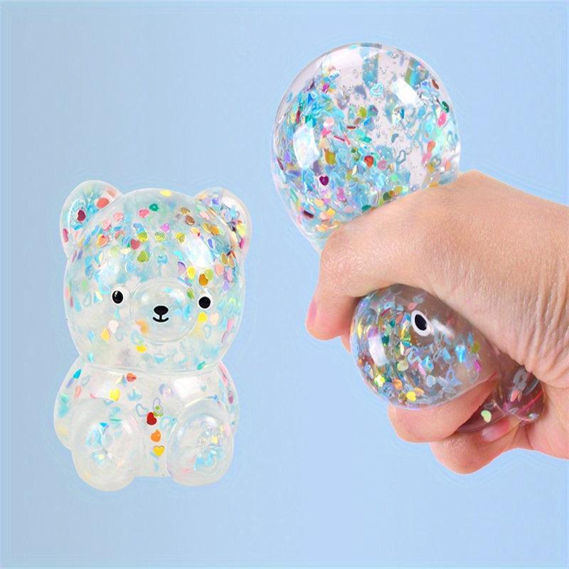 Sequin Bear Stress Relief Sensory Toy