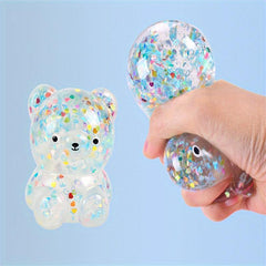 Sequin Bear Stress Relief Sensory Toy