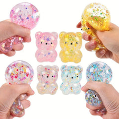 Sequin Bear Stress Relief Sensory Toy