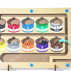 Montessori Wooden Magnet Puzzle Game Board for Toddlers