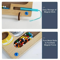 Montessori Wooden Magnet Puzzle Game Board for Toddlers
