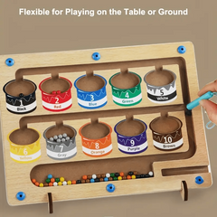 Montessori Wooden Magnet Puzzle Game Board for Toddlers