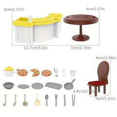 Doll House Accessories Kids Toys Furniture Set