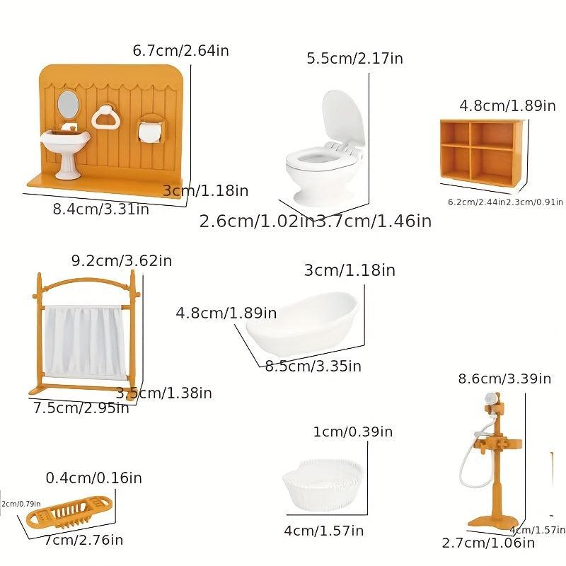 Doll House Accessories Kids Toys Furniture Set