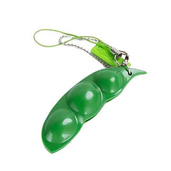 Peapods Fidget Keychain Soybean Toys for Stress Relief