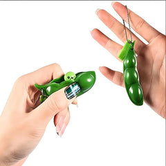 Peapods Fidget Keychain Soybean Toys for Stress Relief