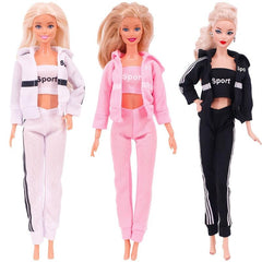 Sportswear Three-piece Suit for 27 9'' 10'' Doll Accessories