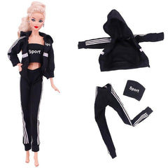 Sportswear Three-piece Suit for 27 9'' 10'' Doll Accessories