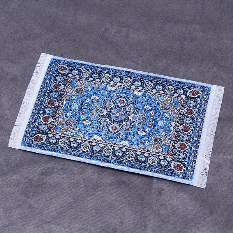 1pc Mini Dollhouse Floor Mat Scene Decoration Carpet