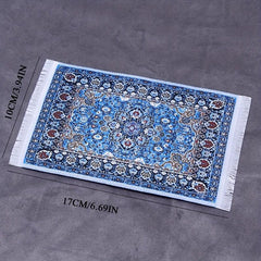1pc Mini Dollhouse Floor Mat Scene Decoration Carpet
