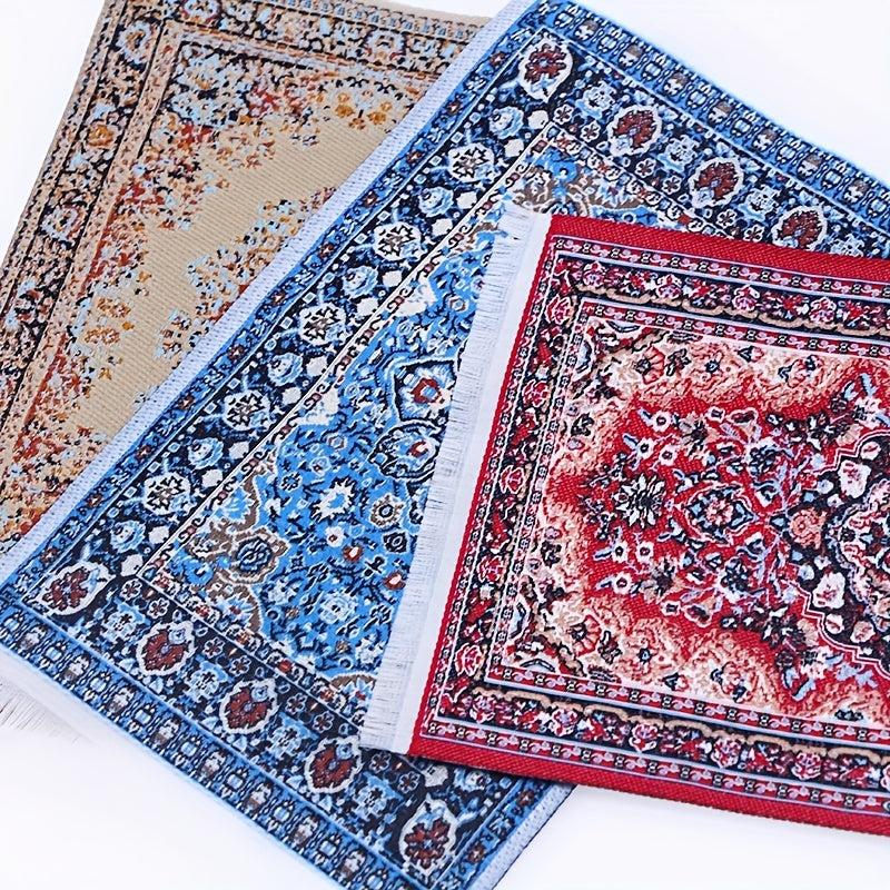 1pc Mini Dollhouse Floor Mat Scene Decoration Carpet