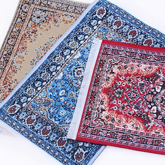 1pc Mini Dollhouse Floor Mat Scene Decoration Carpet