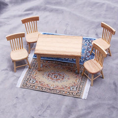 1pc Mini Dollhouse Floor Mat Scene Decoration Carpet
