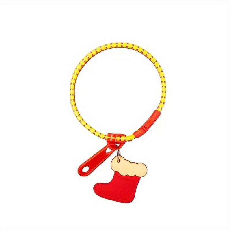 Resin Zipper Bracelet Christmas Theme Two Cartoon Bracelet Access