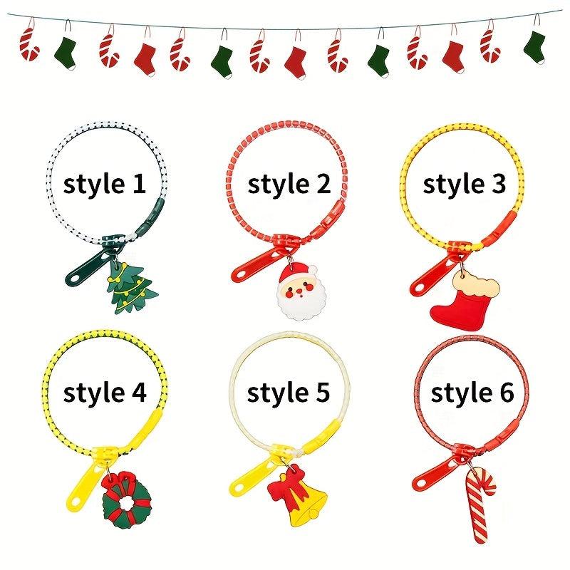 Resin Zipper Bracelet Christmas Theme Two Cartoon Bracelet Access