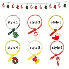 Resin Zipper Bracelet Christmas Theme Two Cartoon Bracelet Access