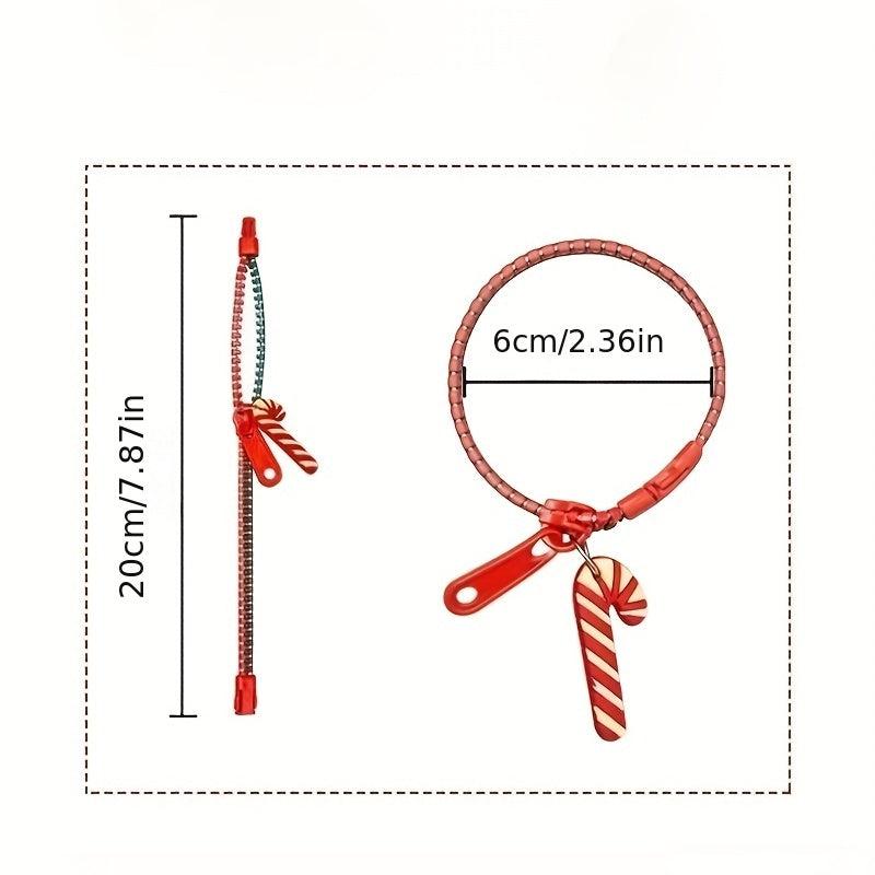 Resin Zipper Bracelet Christmas Theme Two Cartoon Bracelet Access