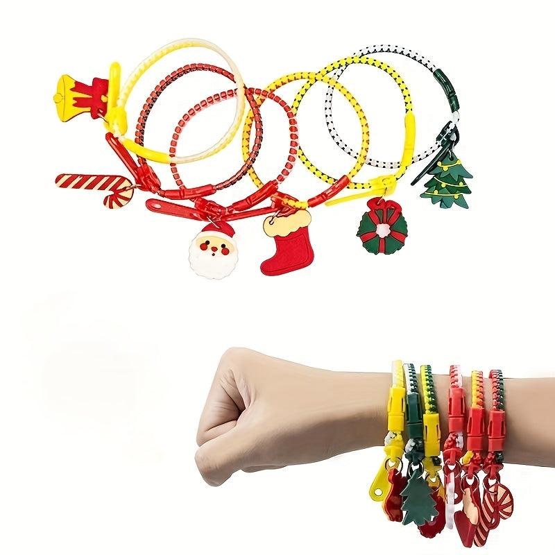 Resin Zipper Bracelet Christmas Theme Two Cartoon Bracelet Access