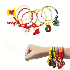 Resin Zipper Bracelet Christmas Theme Two Cartoon Bracelet Access