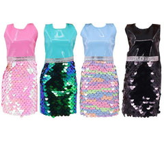 Mermaid Skirt Long Dress with Sequins