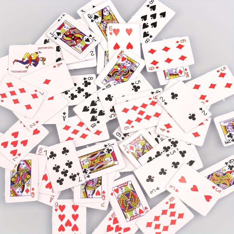 3D Mini Food & Poker Cards for Dollhouse Decor