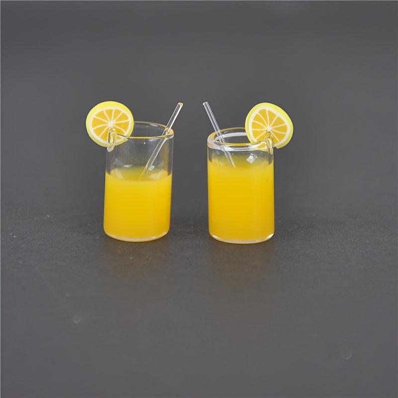 Mini Lemon Cup Ornaments for 1:12 Doll House Simulation