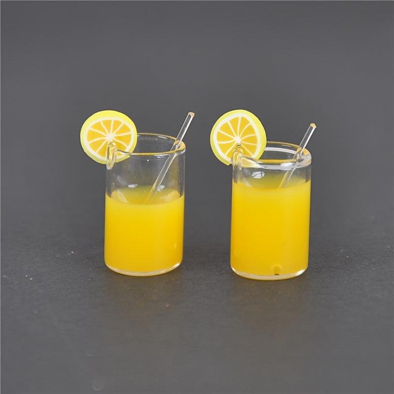 Mini Lemon Cup Ornaments for 1:12 Doll House Simulation