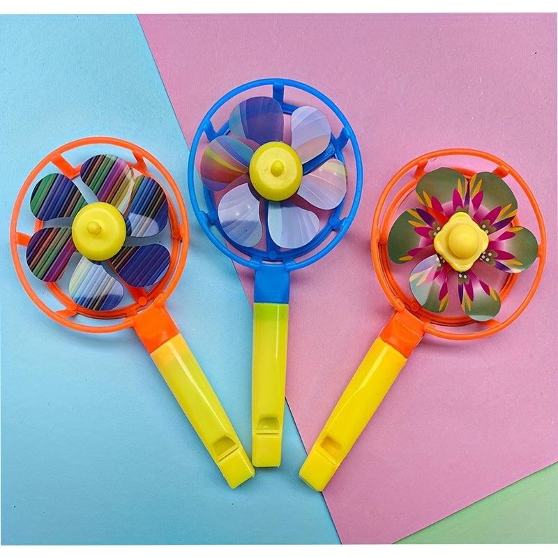 10pcs Candy Whistle Windmill Small Toy Funny Whistle Windmill Gift