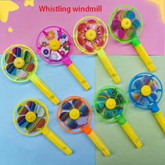 10pcs Candy Whistle Windmill Small Toy Funny Whistle Windmill Gift
