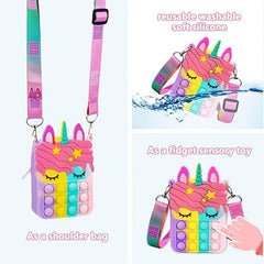 Unicorn Pop Purse Pop Bag With Unicorn Pop Toy