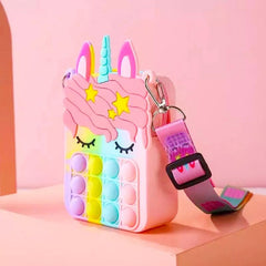 Unicorn Pop Purse Pop Bag With Unicorn Pop Toy