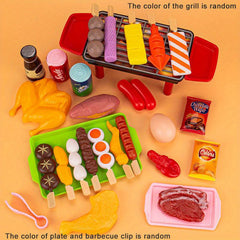 BBQ Cooking Play Toy Barbecue Kitchen Cooking Playset for Kids