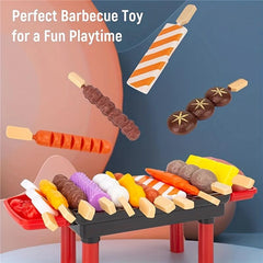 BBQ Cooking Play Toy Barbecue Kitchen Cooking Playset for Kids