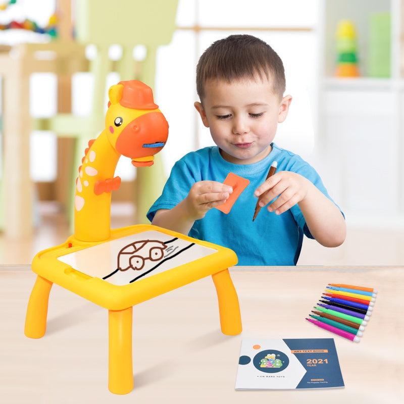 Kids Drawing Projector Painting Board Table Educational Toys