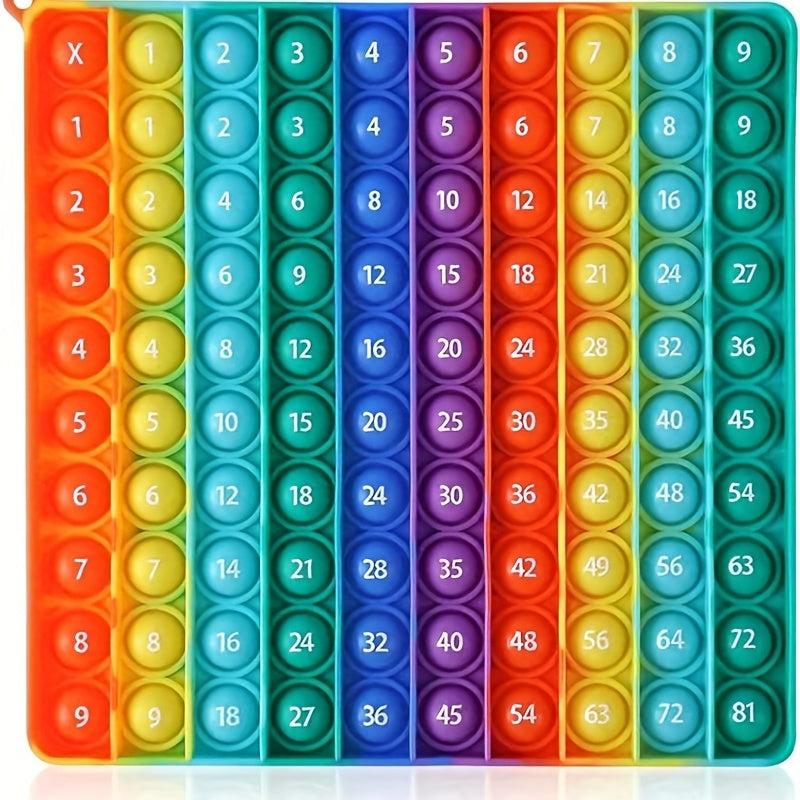 Rainbow Math Learning Toys: Multiplication Mastery & Math Skills Improvement Set
