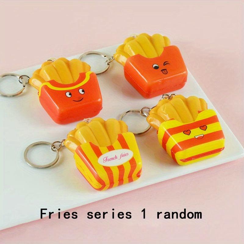 6pcs Soft Slow Bounce Cartoon Food Pinching Music Toys
