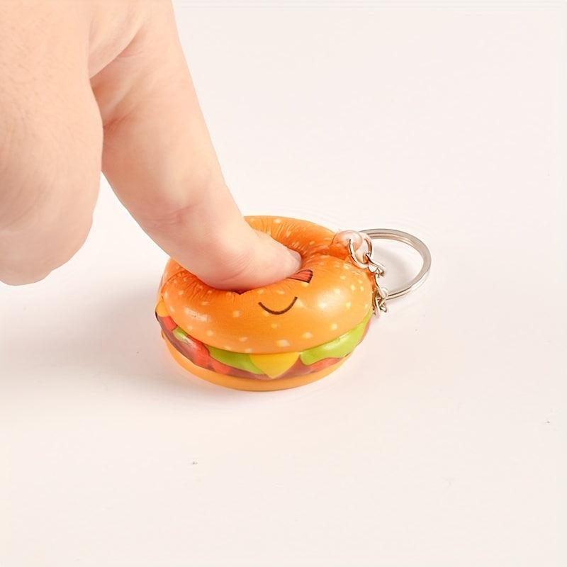 6pcs Soft Slow Bounce Cartoon Food Pinching Music Toys