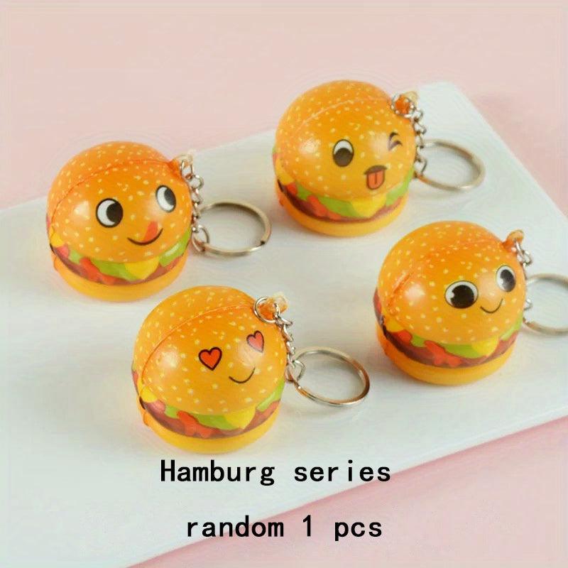 6pcs Soft Slow Bounce Cartoon Food Pinching Music Toys