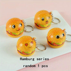 6pcs Soft Slow Bounce Cartoon Food Pinching Music Toys