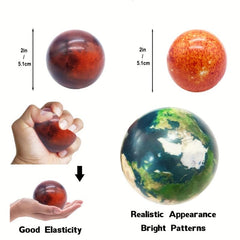 10pcs Solar System Planet Stress Balls Educational Toys