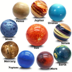 10pcs Solar System Planet Stress Balls Educational Toys