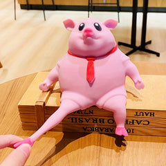 Pink La La Pig Toy Vent Pig Whole Person Pinch Music Decompression Toy