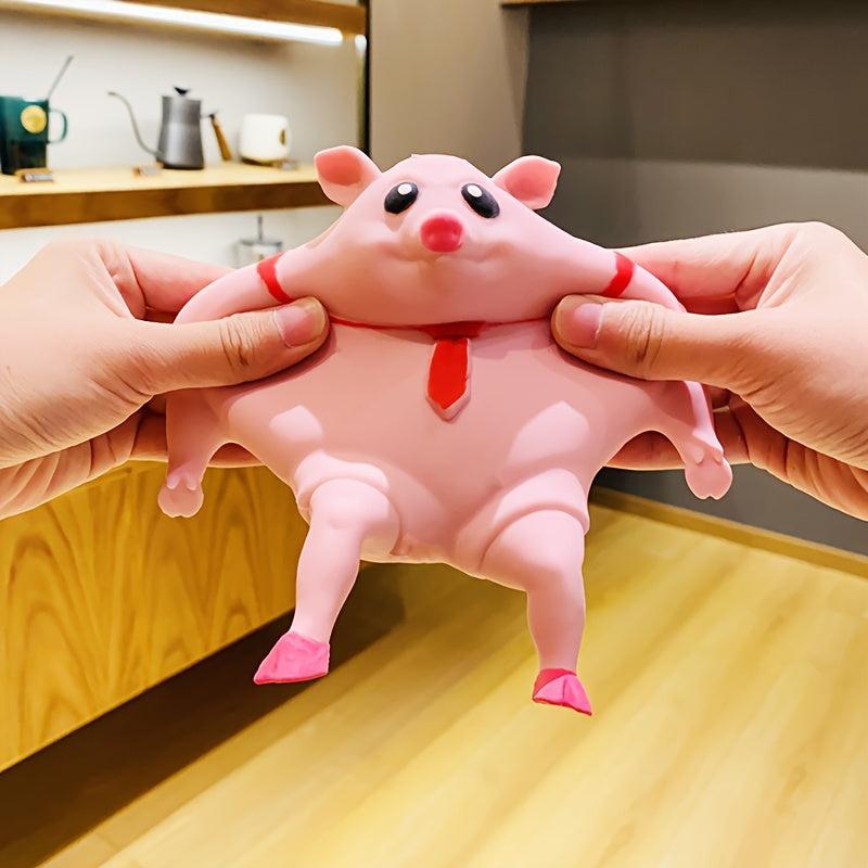 Pink La La Pig Toy Vent Pig Whole Person Pinch Music Decompression Toy