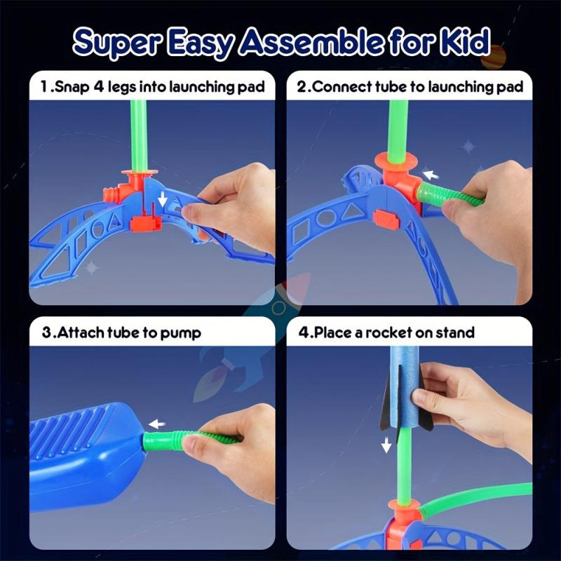 Stomp Rocket Launcher Outdoor Toy For Boys And Girls