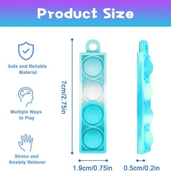 30pcs Mini Pop Keychain Fidget Toys Bulk Stress Relief Hand Toys For Kids