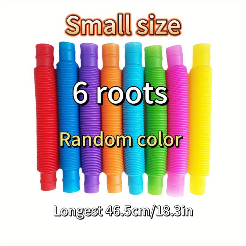 12pcs Induction Tube Toy Colorful Bubble Decompression Large 61 Small 35 05cm