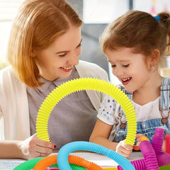 12pcs Induction Tube Toy Colorful Bubble Decompression Large 61 Small 35 05cm
