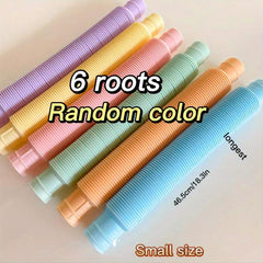 12pcs Induction Tube Toy Colorful Bubble Decompression Large 61 Small 35 05cm